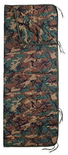 Rothco Enhanced G.I. Type Rip-Stop Poncho Liner With Zipper (Woodland Camo)
