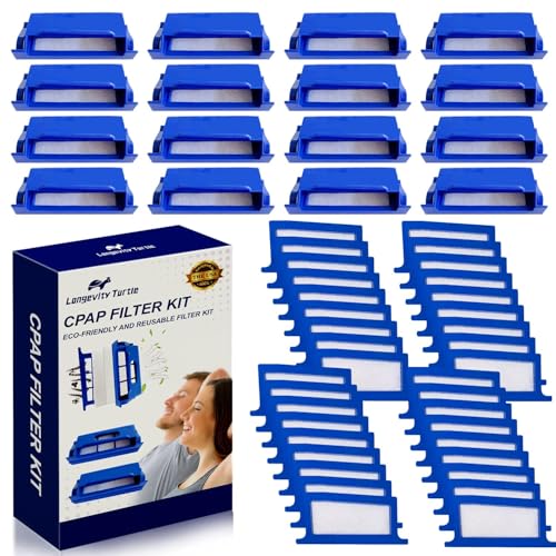 52Pcs CPAP Filters Compatible with Dream Station CPAP Machine Replacement Filter Kit Includes 16 Pollen Filter and 36 Disposable Ultra-Fine Filters - CPAP Supplies