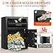 2.6 Cuft Depository Safe for Business with Quick Place Drop Slot, Cash Drop Safes with Digital Combination LCD Display and Anti-Fishing, Security Drop Safe for Cash, Mail, Checks, Document