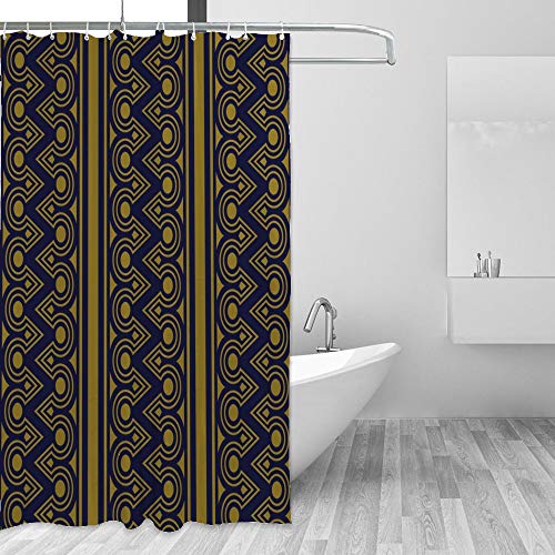 Rideau de douche imperméable motif croix pour baignoire - 5