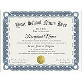 Custom Homeschool Diploma Personalized High School Diploma Education Certificate of Degree with Holder Perfect for Commemorations or Educational Gifts (Type-4)
