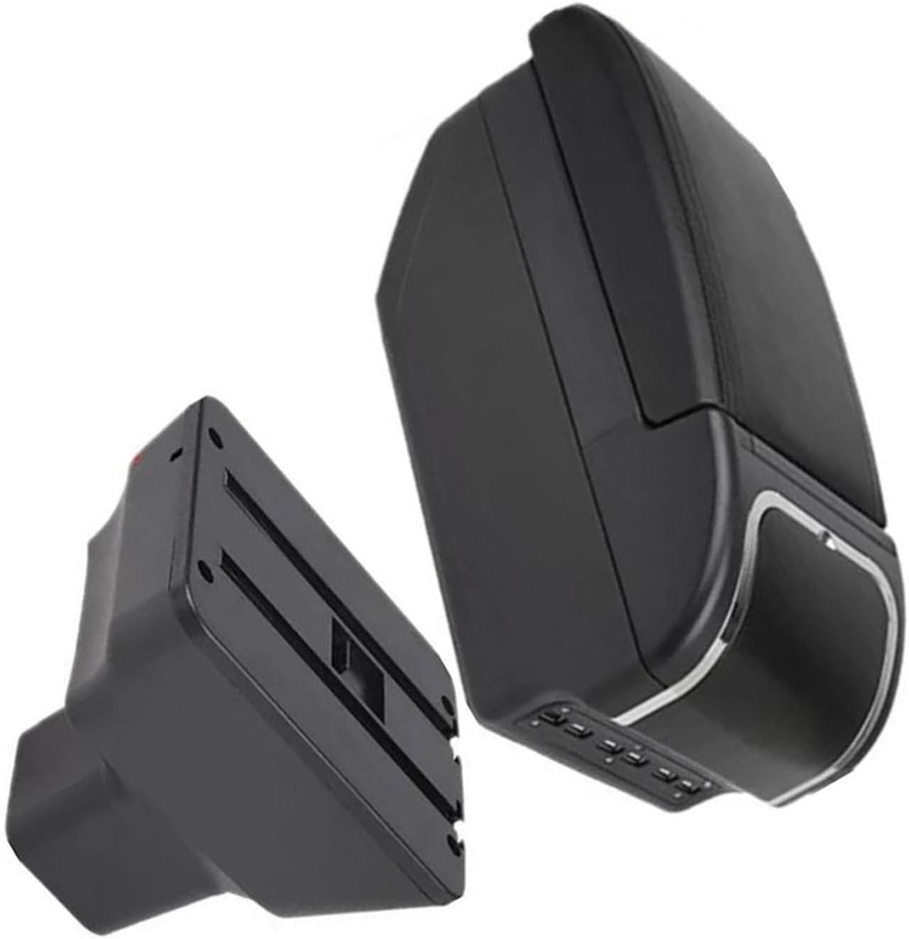 Car Armrest Box With Cup Holder For Nissan For Kicks 2016-2023 Double Layer Storage Armrest Box With 9 USB Ports