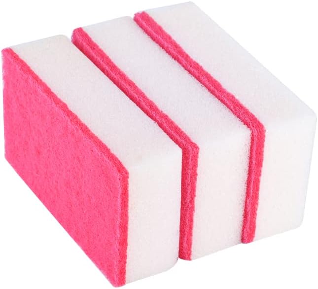 Kitchen Gadgets Cleaning Sponges 12pcs Dish Washing Heavy Duty Cleaner Non-Scratch Eraser Scrubbing for House Cleaning – (Color: 12pcs)