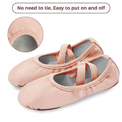 Stelle Ballet Shoes for Girls Dance Slippers Genuine Leather Ballerina Shoes for Toddler/Little Kid/Big Kid4