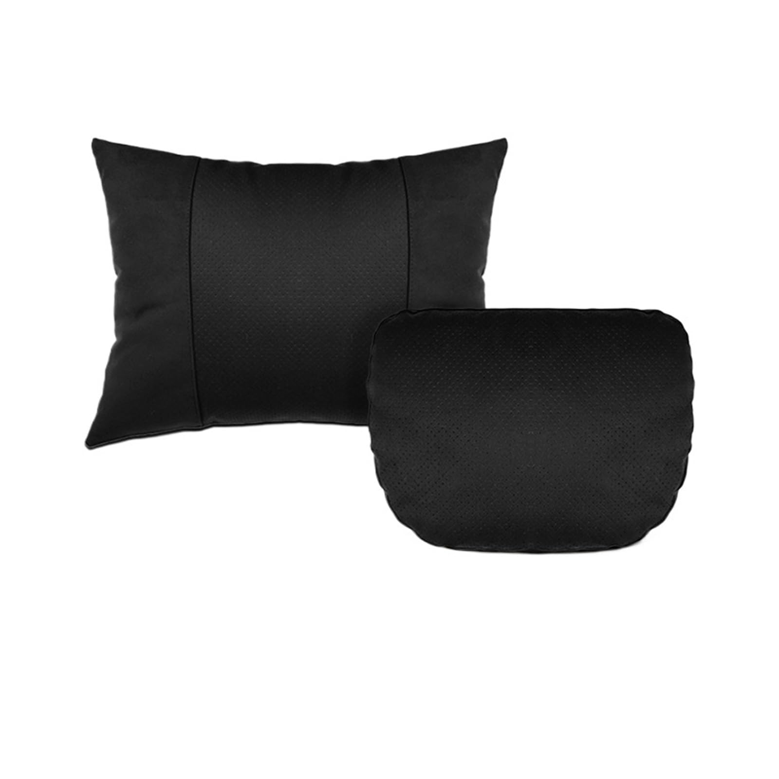 Reposacabezas Coche Reposacabezas Universal for la Cabeza, Soporte de Alivio Lumbar, Almohadas for la Cintura y el Cuello del Coche, cojín Suave y cómodo(1 Pair of Black)