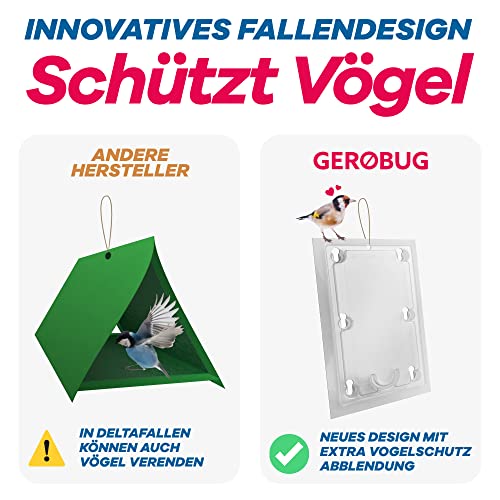 Bio Pflaumenwicklerfalle Pheromonfalle [2 Stück] für gesunde und wurmfreie Pflaumen - Attraktive Pflaumenmadenfalle sichert die Pflaumenbaum Ernte - Insektizidfrei & unauffällig für Plantagen 4