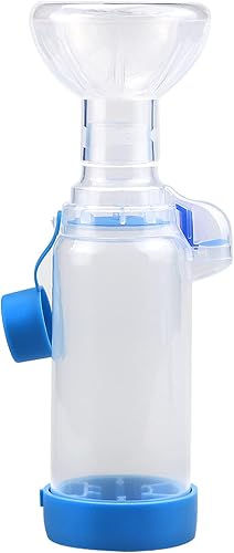 Miniatura 2 de Cámara de aerosol para mascotas inhalador espaciador para gatos o perros Espaciador de mano con indicador de respiración exclusivo y máscara (para