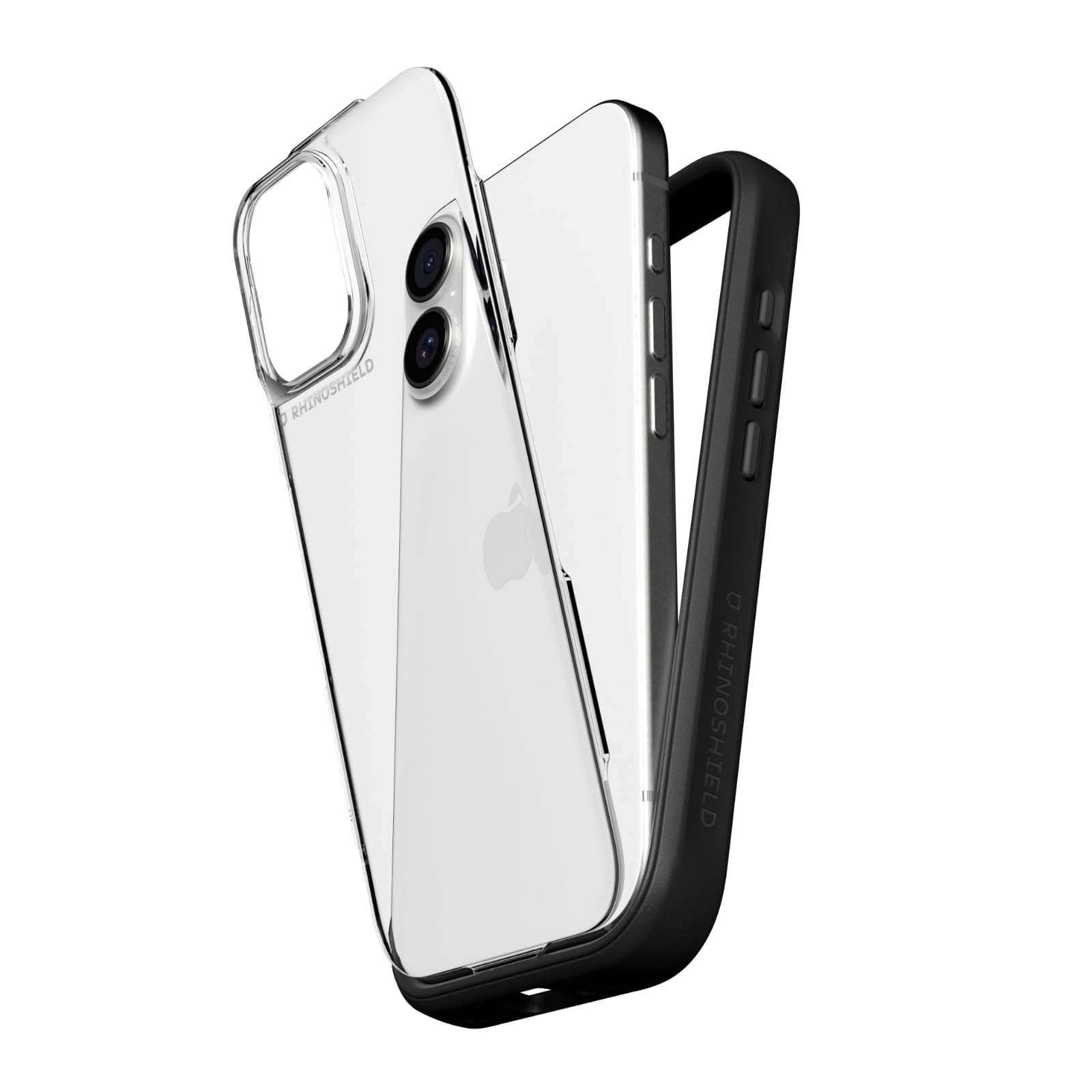 RHINOSHIELD ライノシールド iPhone 17対応 スマホケース | Mod NX - 背面プレート付き2WAYバンパー保護ケース 軍規格の落下保護 耐衝撃 - ブラック