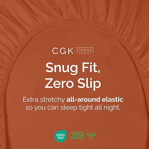 Miniatura 188 de King Fitted Bed Sheet - Bottom Single Fitted Sheet Only - Ultra-Soft Hotel Luxury Bedding w/ 8-16 Inch Deep Pockets - Breathable, Cooling & Wrinkle