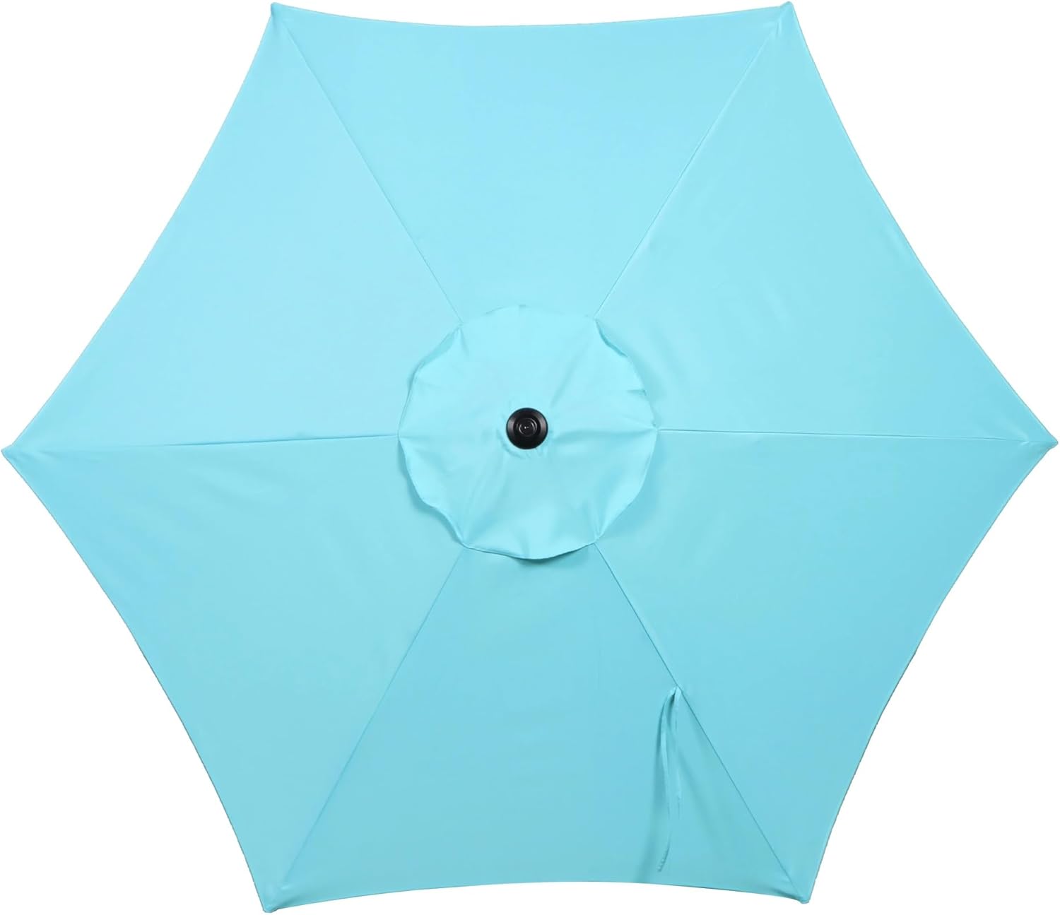 7.5' Aqua Push-Up Tilt Patio Umbrella, UV Protection Fade Resistant, Outdoor Shade for Deck/Patio/Backyard, Garden Essential