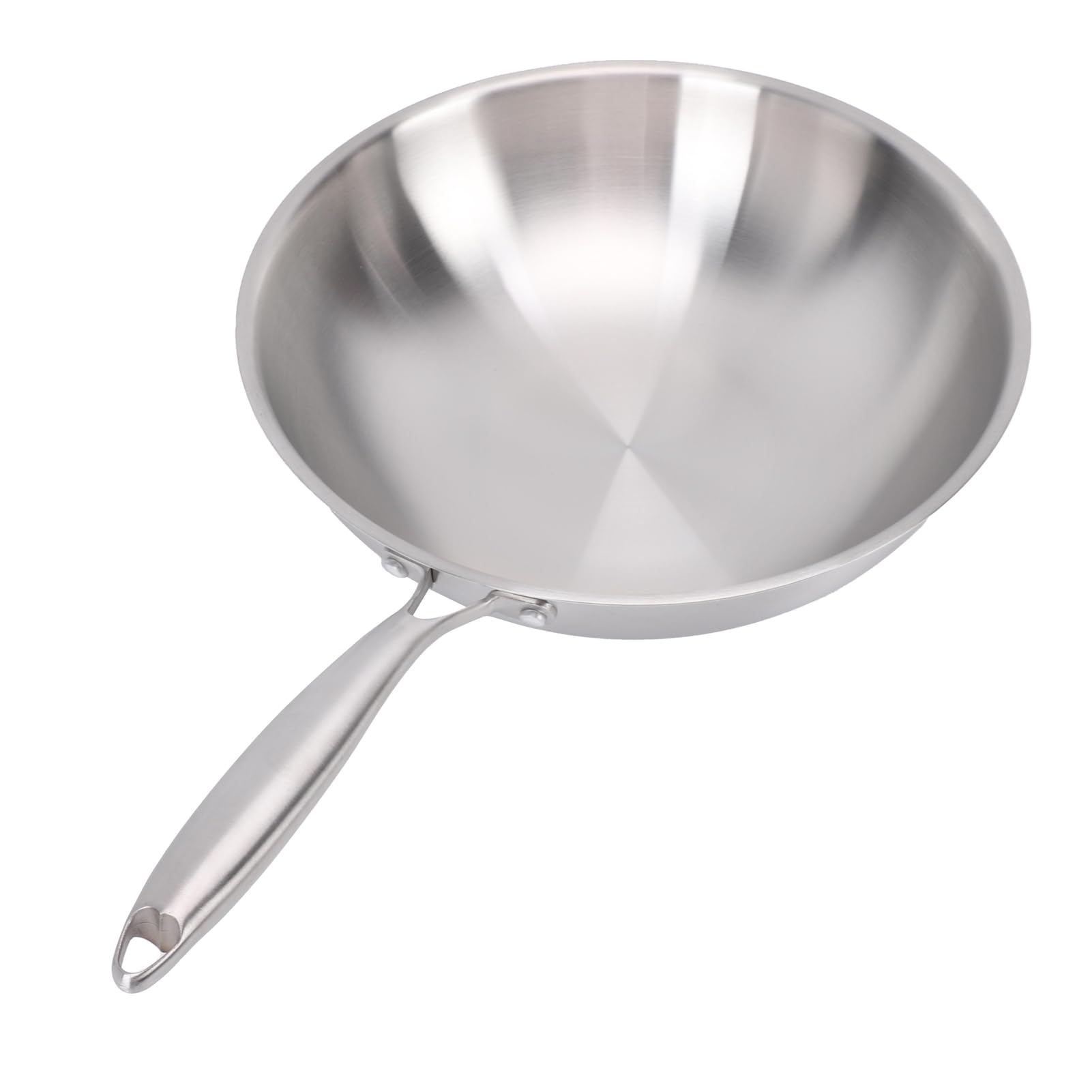 Wok Antiaderente in Acciaio Inossidabile Distribuzione (34 cm)