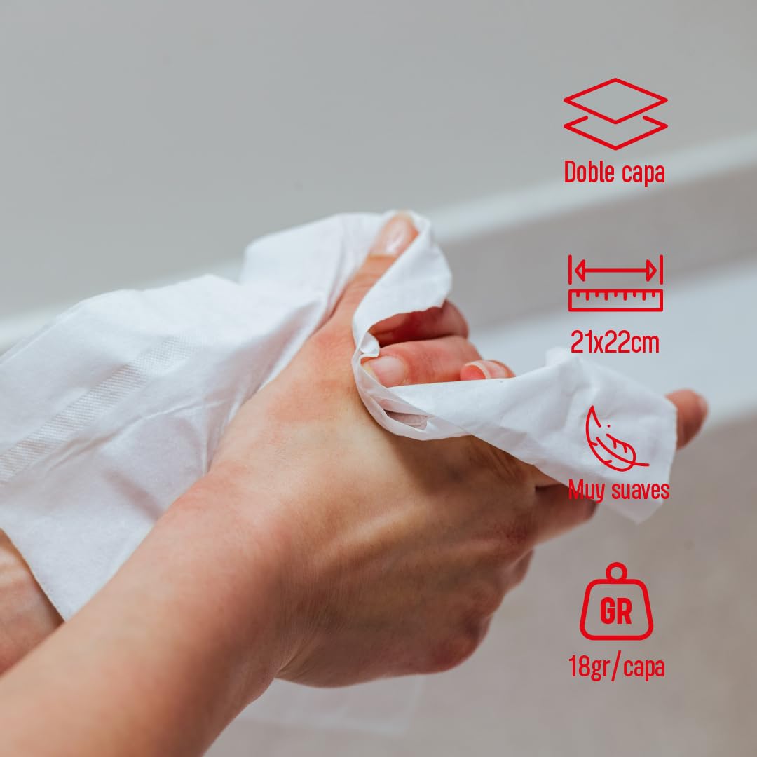 Clim Profesional 3.000 Toallas de Papel Secamanos en Formato Zig Zag. Toallas de Papel Absorbentes y de Doble Capa con 18gr/Capa Aprox. Súper Resistentes.