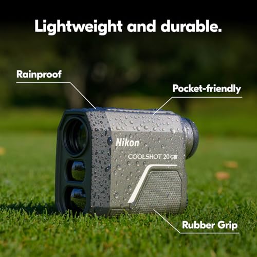 Nikon COOLSHOT 20 GIII Golf Laser Rangefinder - 6x20 Optics, 800-Yard Range, Rainproof Design, Lightweight, Compact Rangefinder with Slope Compensation, Locked On Quake - image 3