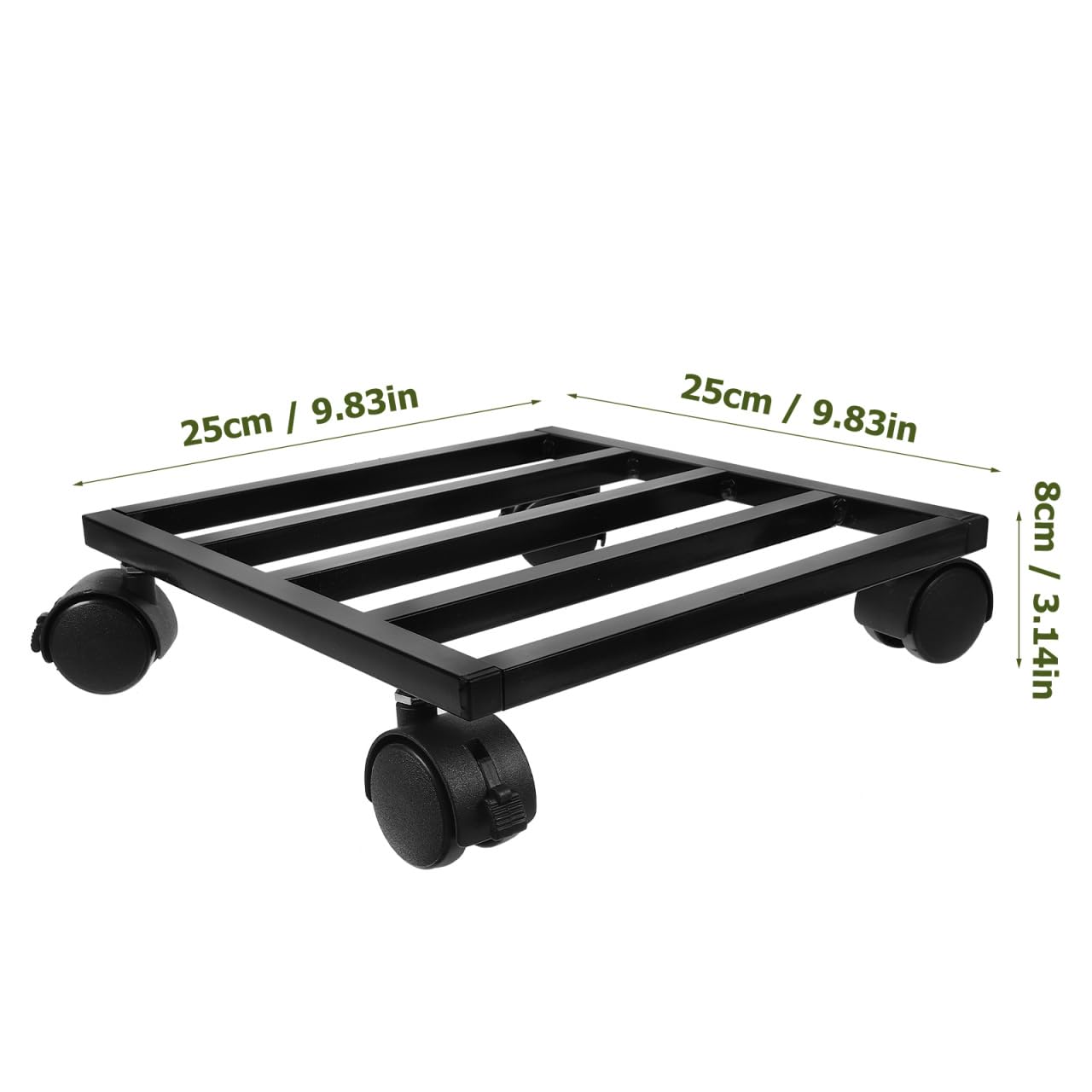 Soporte con Ruedas para Macetas Base Rodante para Plantas Y Jardineras Movilidad Fácil para Macetas Pesadas Uso En Interior Y Exterior Jardín Salón Y Comedor