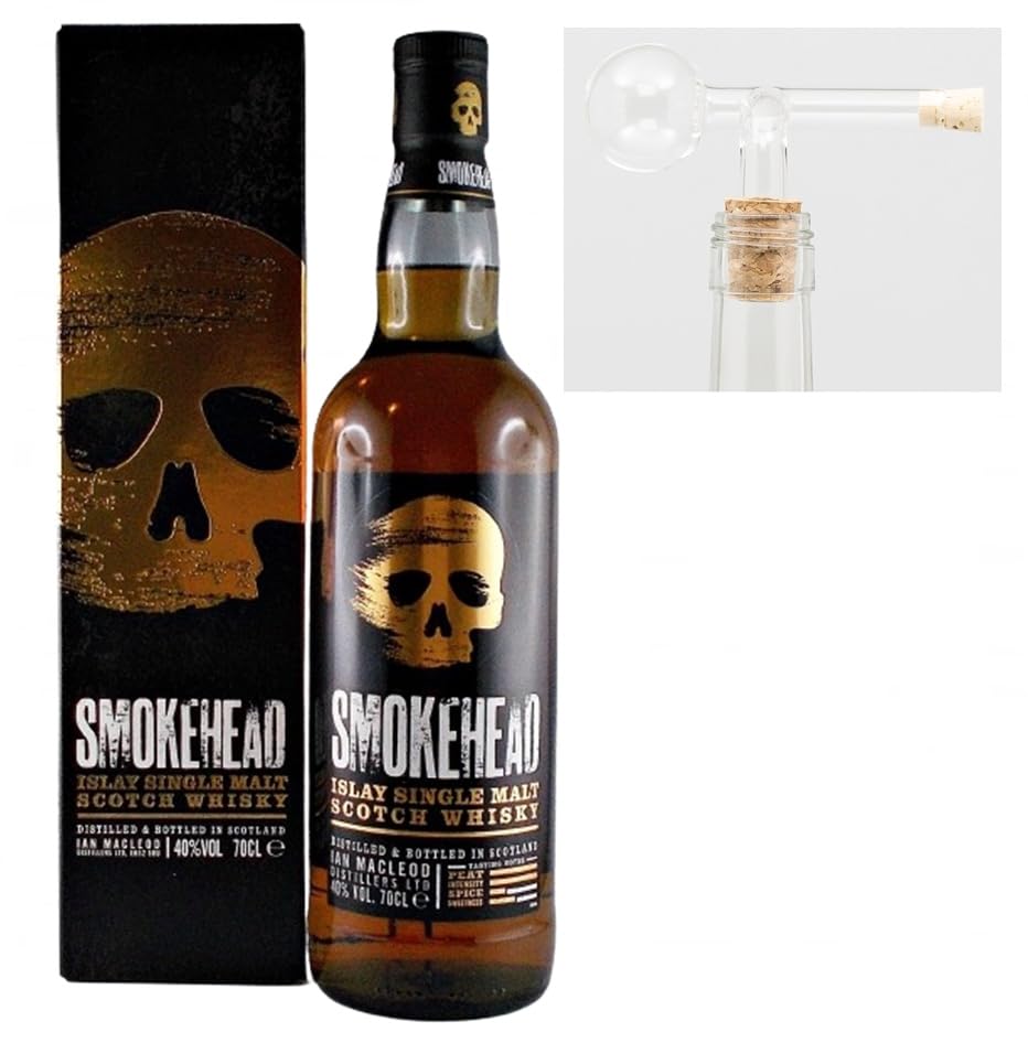 Smokehead Single Malt scotch Whisky + 1 Glaskugelportionierer zum feinen Dosieren Genießerset...
