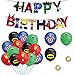 smileh Superhelden Deko Geburtstag Superhelden Luftballons Superheld Alles Gute zum Geburtstag Girlande Banner