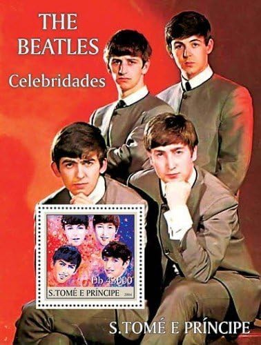 John Lennon, Paul McCartney, Ringo Starr, George Harrison Collectible Postage Stamp ST4108