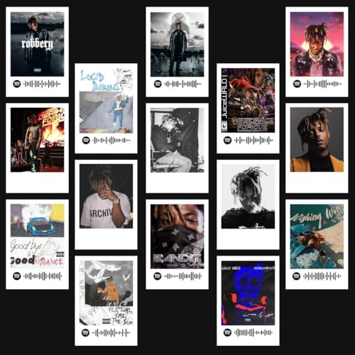 Image of Funk You Store Posters Cards Kit (Set of 15) | Anime Berserk Mini Posters Collage Kit Mini Poster Size (8 x 6 cm) Poster for Phone Accessories, Bedroom, Office, Living room, Dorm room (Juice Wrld)