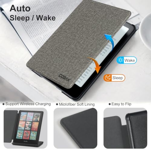 Image of CoBak Magnetic Case for 7 inch Kindle Paperwhite 12th Gen 2024 and Kindle Colorsoft - Compatible with iPhone MagSafe, for Samsung /Belkin /Anker Wireless Charging Pads, Lightweight, Auto Sleep Wake