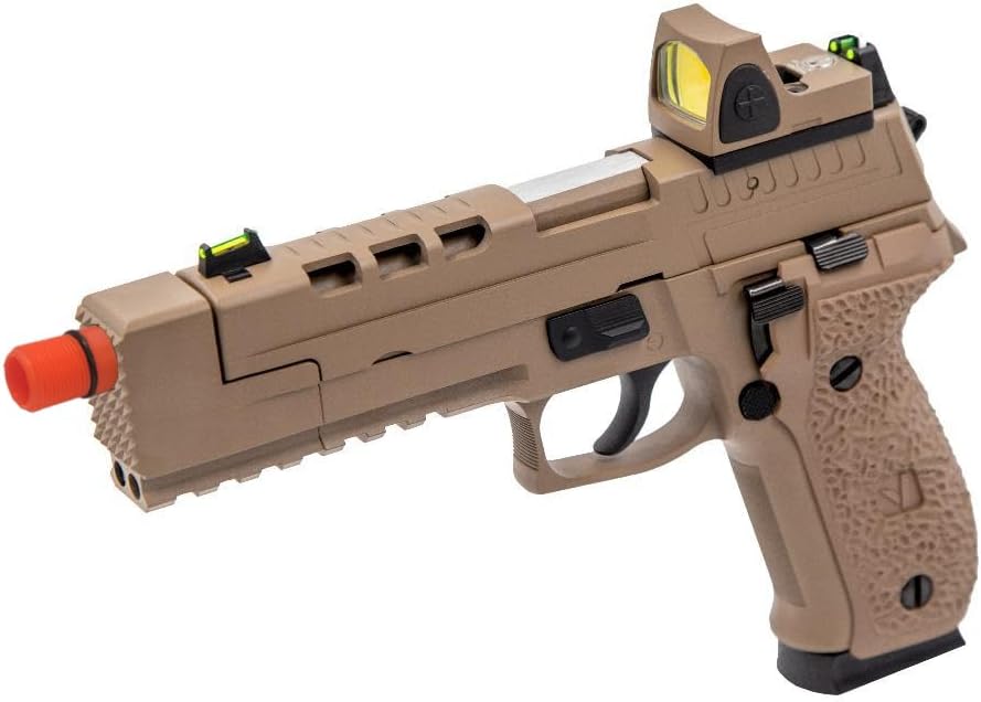 Vorsk Airsoft Pistol VP26X Gas Blowback Pistol + Mi-cro Red Dot - Tan