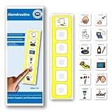 Autism Supplies & Developments DE_PM Kunststoff visuelle Abendroutine (deutsch), blau, S