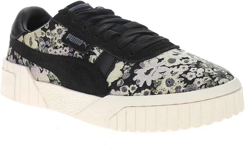 PUMA Womens Cali Og Dark Floral Lace Up Sneakers Shoes Casual - Black