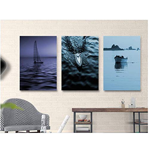 Décoration paysage peintures toile 3 pièces mer pour optimiser vos murs