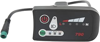 Keenso Painel de LED de exibição de energia Medidor de dados de bicicleta elétrica, display de modificação de bicicleta elétrica, medidor de exibição de dados de bicicleta elétrica, computadores de ciclismo