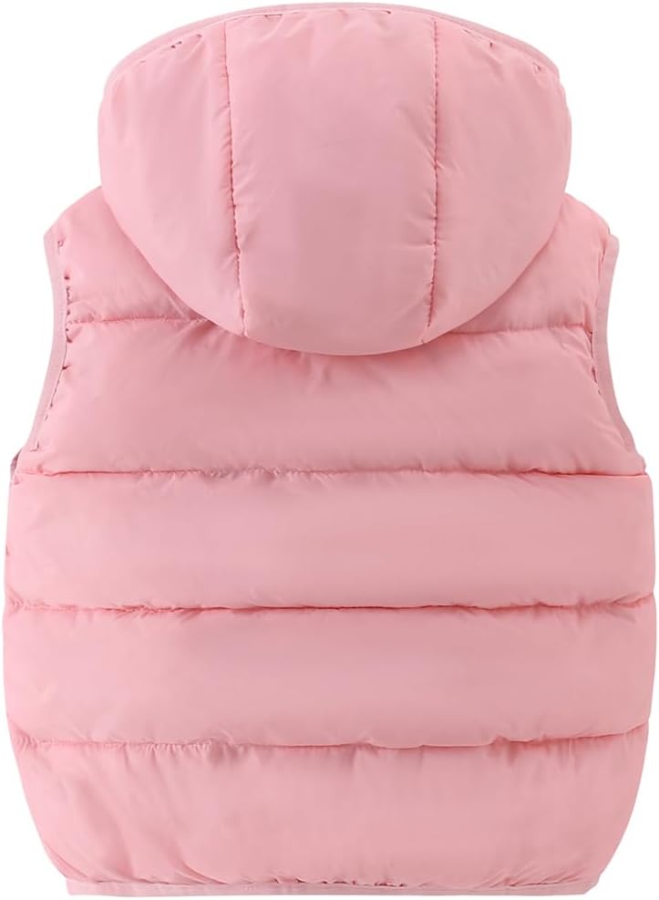 AMIYAN Toddler Winter Puffer Vest Boys Hooded Sleeveless Jacket Lightweight Warm Down Coat with Pocket for Kids 1-7 Years - Image 3