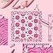 Pink Scrapbook Paper Pack, Double-Sided 24 Sheets/12 Designs Craft Paper with Pink Heart and Lightning Motifs, Cardmaking Craft Paper Pack for Greeting Cards Journals Background Borders 11.8x11.8