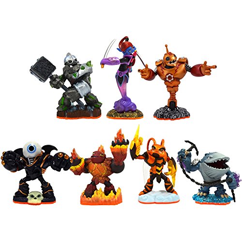 Skylanders Giants lot de 7 figurines de collection avec Crusher et Hot Head