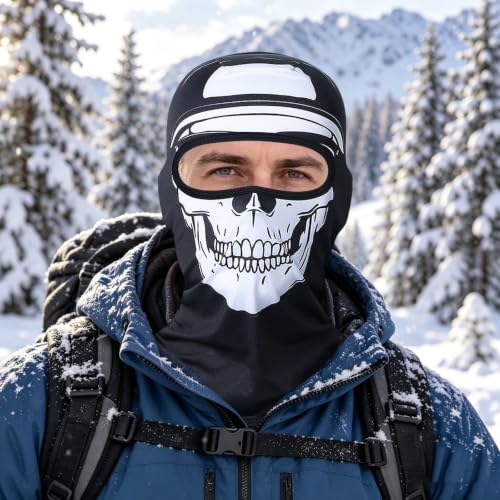 Halloween 3D Skeleton Ski Mask Realistic Celebrity Sports Cycling Face Mask - image 4