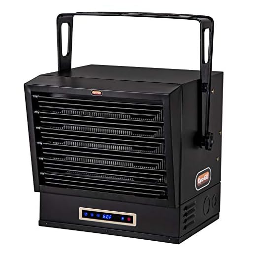 Dyna-Glo EG10000DH Dual Heat 10,000W Electric Garage Heater, Black