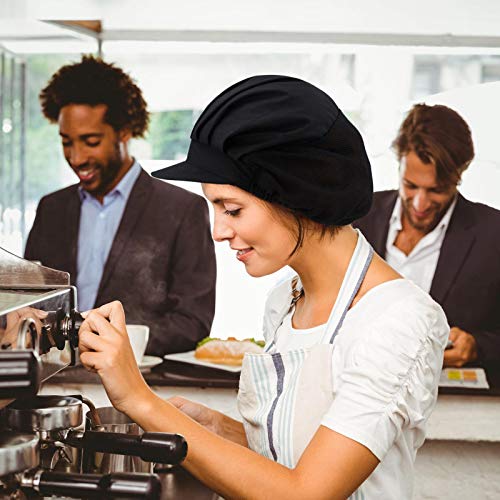 image for Geyoga 8 Pieces Chef Hat, Kitchen Cooking Chef Cap, Adjustable Elastic