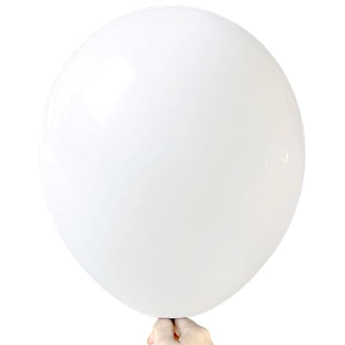 Firomi White Balloons 18-inch 12 Pack Large Thicken Helium Big