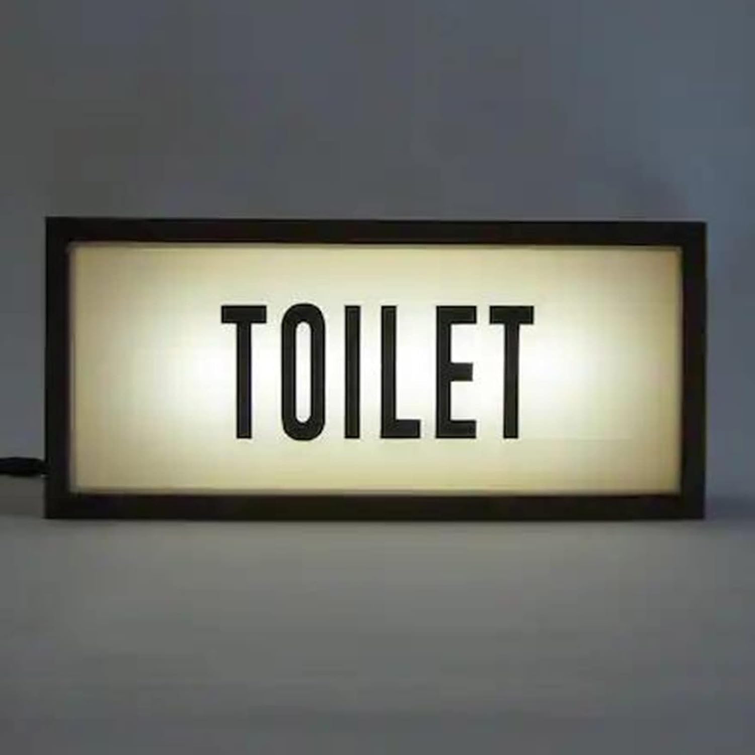 Toiletten-neonschilder, Led-leuchtschild Mit Wc-Schild Mit Fernbedienung, Acryloberfläche Und Holzgehäuse, Wanddekorationsschild Für Shop Store Bar Pub Club