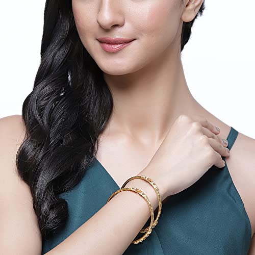 Plated Bahubali Bangle Set Of 2 For Women