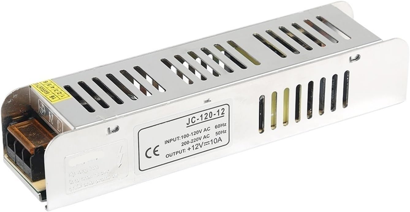 12V 10A 120W超薄型電源AC-DCアダプタースイッチドライバー、自動車用LEDライトストリップモジュール110V/220V