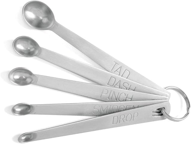 Norpro Measuring Spoons 18/10 Stainless Steel Set 5 Pc Dash Pinch Smidgen 2-Pack