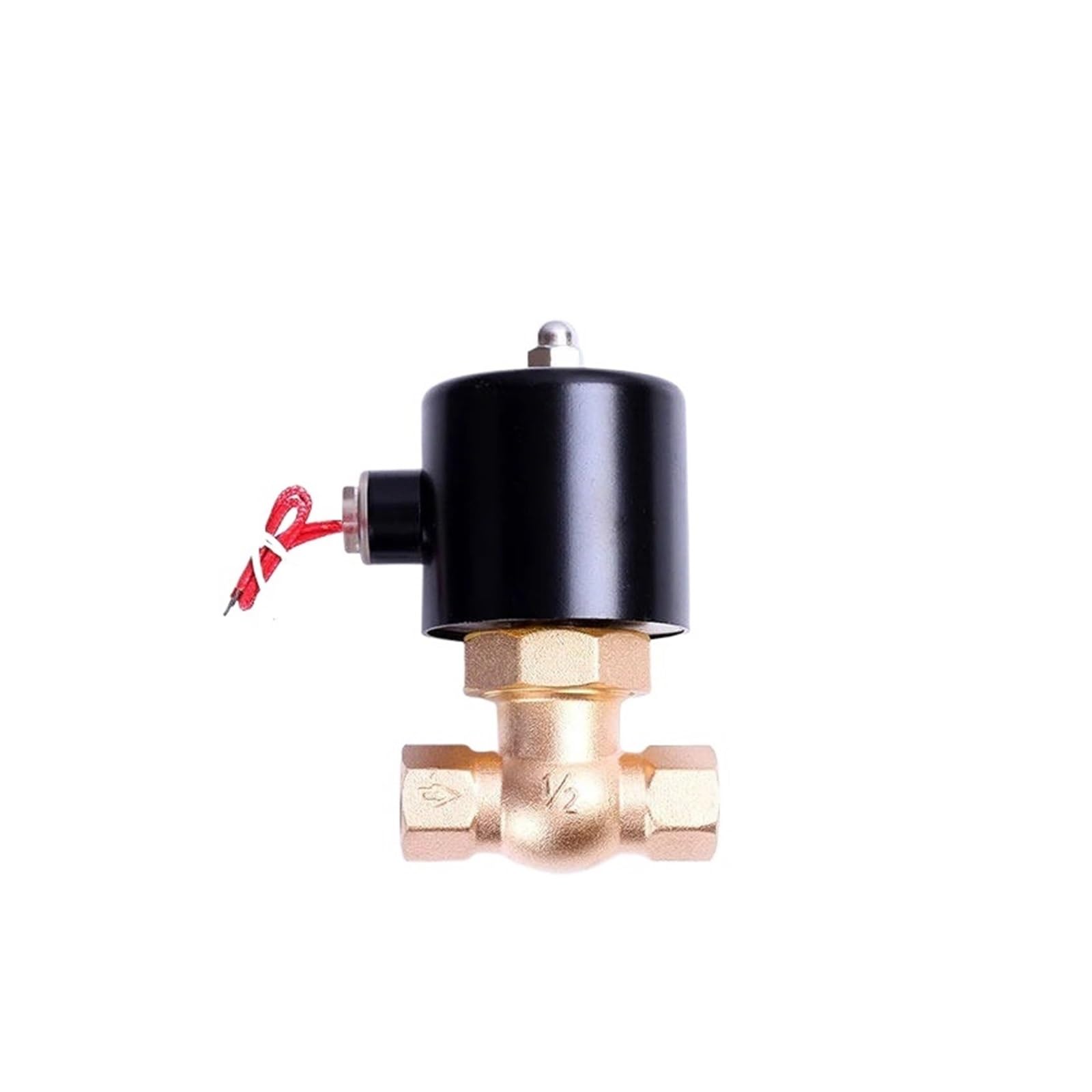 XFMZFUBD 1/2" high temperature steam solenoid valve normally closed brass two-way internal thread solenoid valve 220V 110V 24V 12V(G-12VDC)