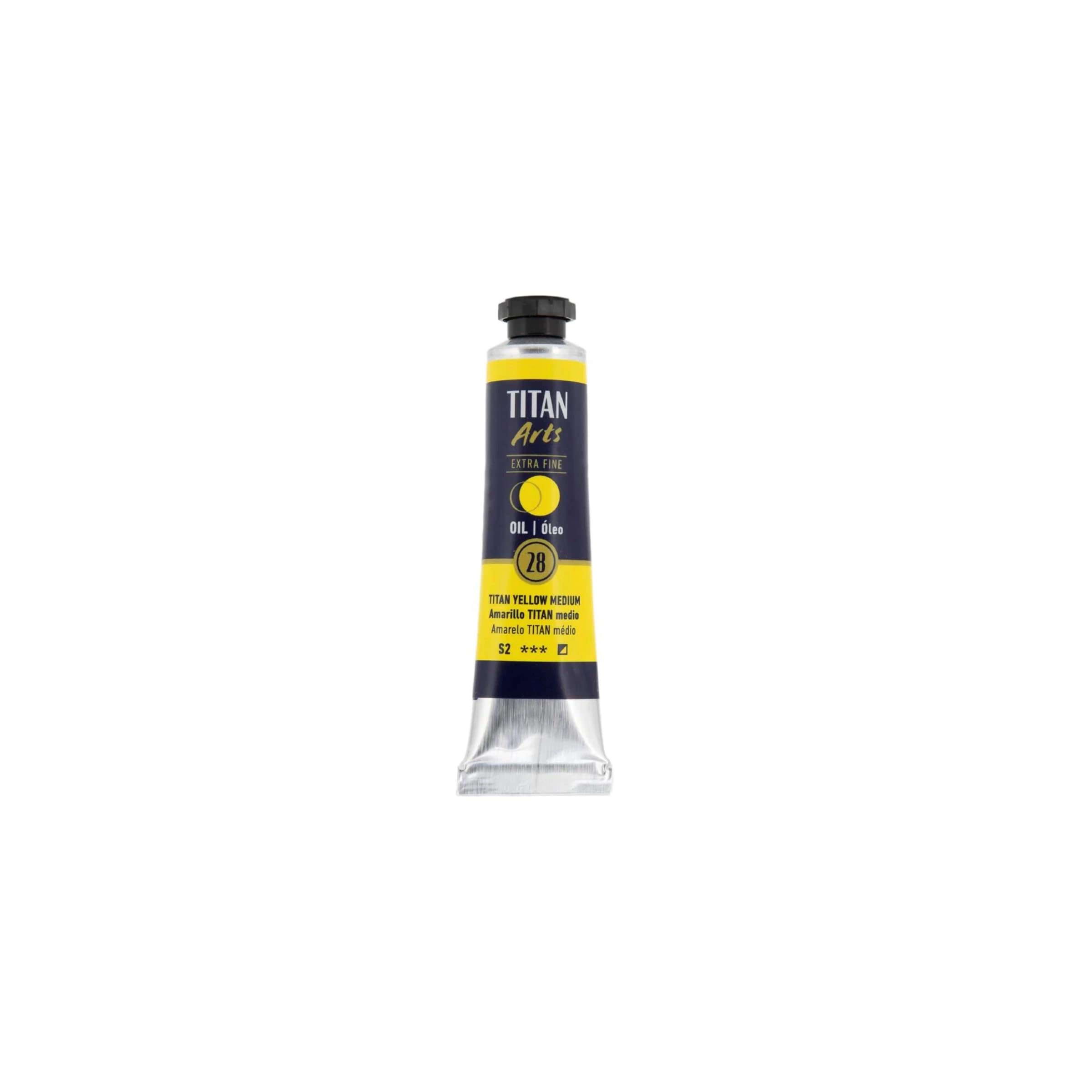 ÓLEO AMARILLO MEDIO TITAN Extrafino 6 - 20ml. Nº 28