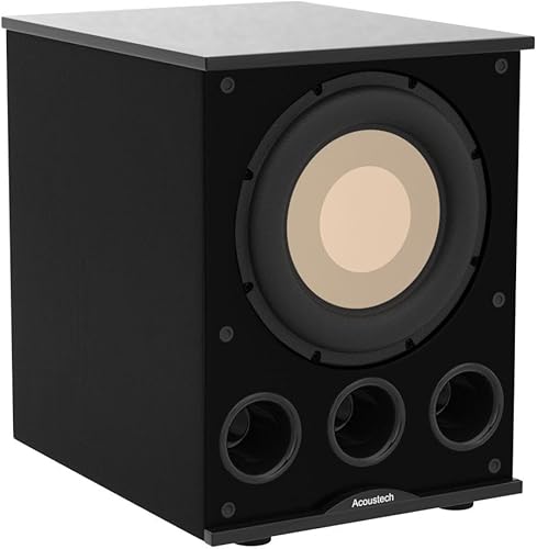 Miniatura 4 de B I C Acoustech Elite Series PL-300 Subwoofer alimentado de 12 pulgadas - 1400W con puertos Tri-Tuned y función de refuerzo de graves para la