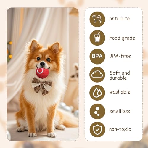 Magic Ball Hund, Interaktiver Spielball für Hunde, Magic Ball für Hunde, Smart Hundeball Elektrisch, 2 Interaktiven Modi, Wiederaufladbar Über USB, für Welpen, Klein und Mittel (Rot)