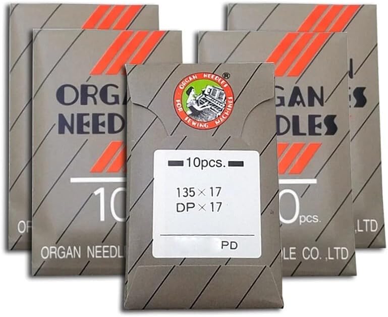 50 Organ Titanium 135x17 DPx17 Walking Foot Regular Sharp Industrial Sewing Needle ~ Multiple Sizes! (Metric Size 140/22)