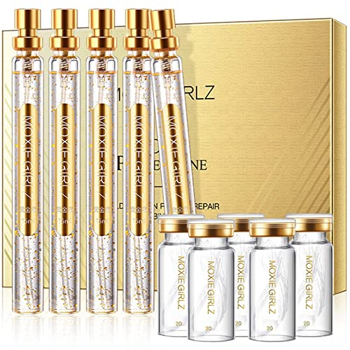 InstaLift Protein Thread Lifting Set, Soluble Protein Thread and Nano Gold Essence Combination, Absorbable Collagen Thread for Face Lift, Face Line Carving Essence for Face (With 5 x Protein Thread)