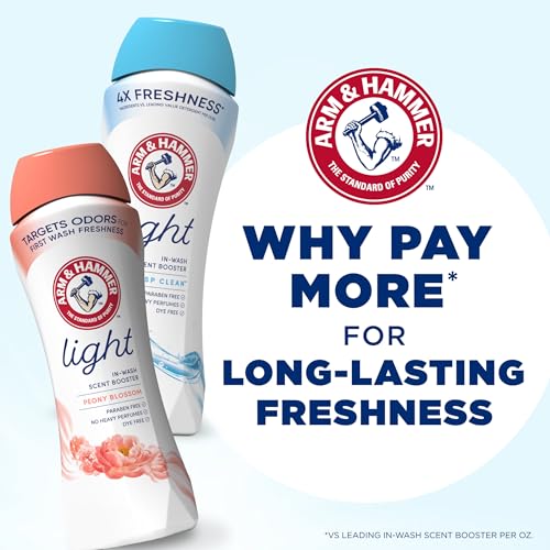 ARM & HAMMER Light Laundry Scent Booster, Peony Blossom Scent, 24 Oz - image 9