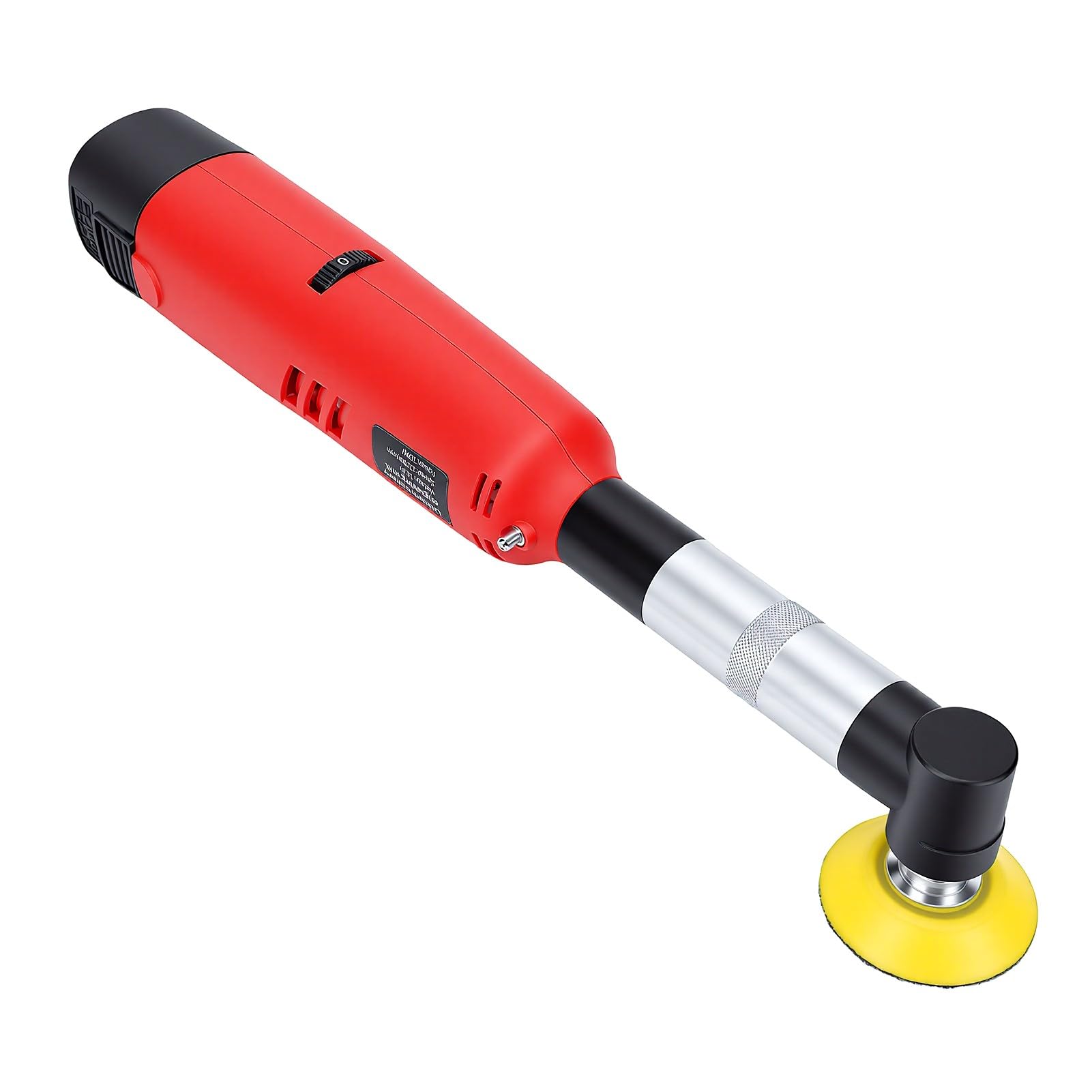 Bewinner Amoladora Angular Inalámbrica, Lijadora Pulidora Eléctrica de 360 ​​W, 5 Velocidades, 12000 RPM, con Protector Transparente, Batería de Iones de Litio de 2500 MAh para Cortar, Grabar y