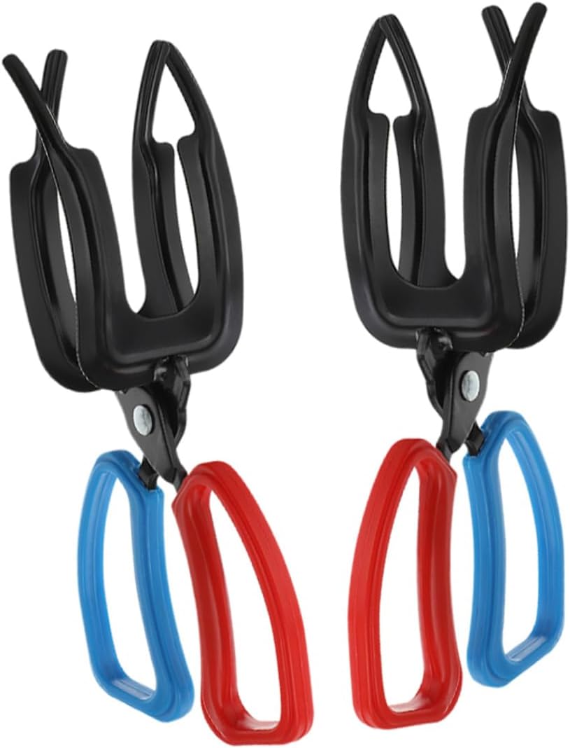 WOONEKY 2pcs Portable Plastic Fish Gripper Tool Non-Slip Handle Fishing Clip Durable Fish Catcher with Unique Jaw Design for Easy Catching and Release