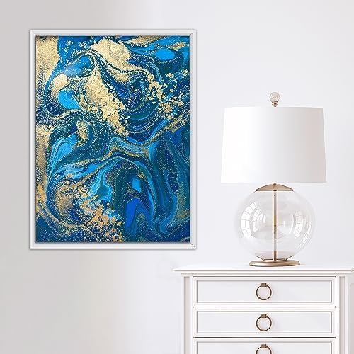 Pixy Canvas Floater Frame 16x20 for 3/4 (0.75) inch Deep Canvas Paintings/Canvas Prints/Wood Canvas Panels/Wall Art/Wall Decor/Home Decor/Artwork (White, 16 x 20 inch, Portrait) - 2