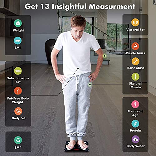 Image of ActiveX (Australia) Savvy Plus Rechargeable Smart Bluetooth Body Composition Scale Weighing Machine | Tracks 13 Body Parameters | Free ActiveX App | 1 Year Warranty